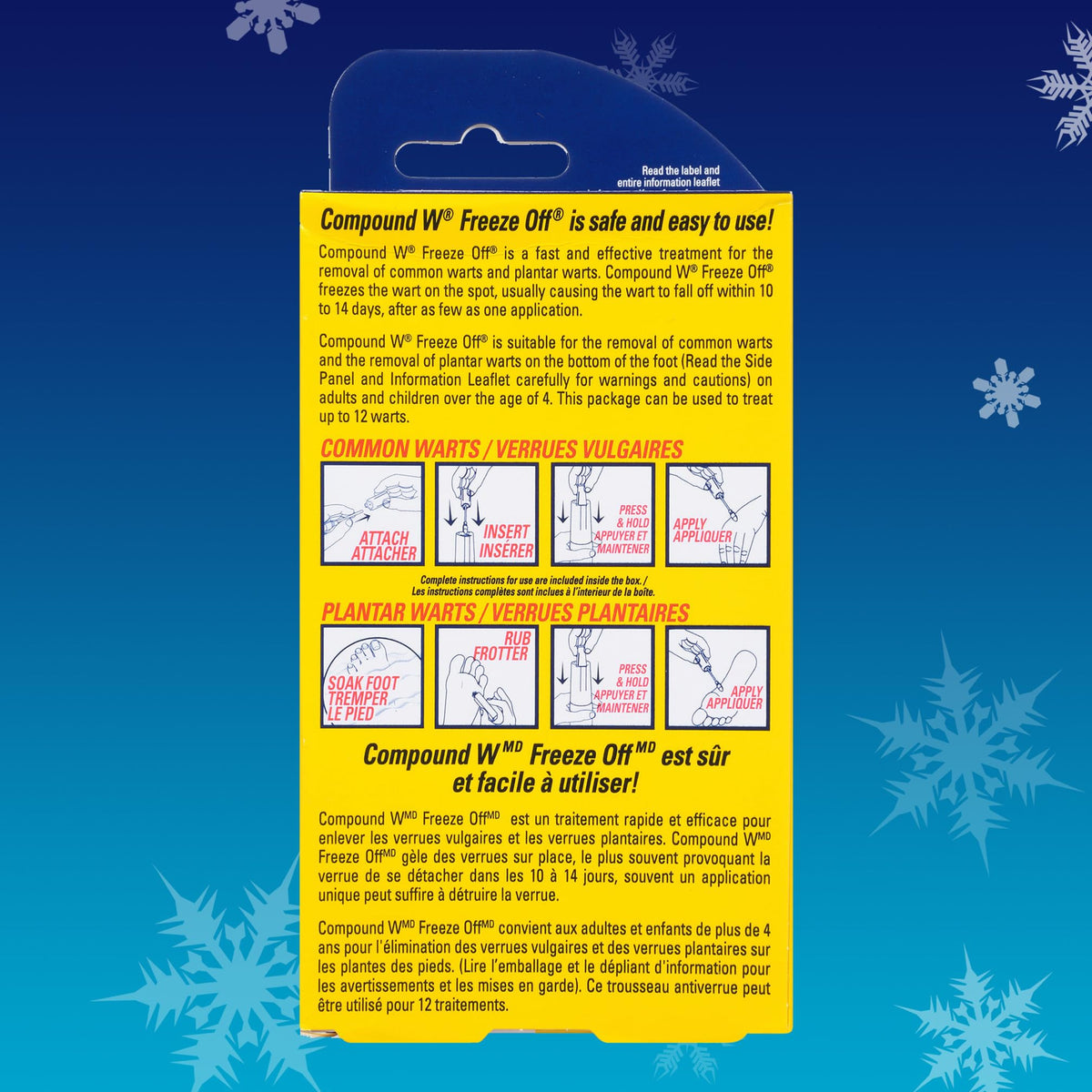 Compound W Freeze Off, Maximum Freeze Wart Remover System - 12 Count - For Common/Plantar Wart Removal