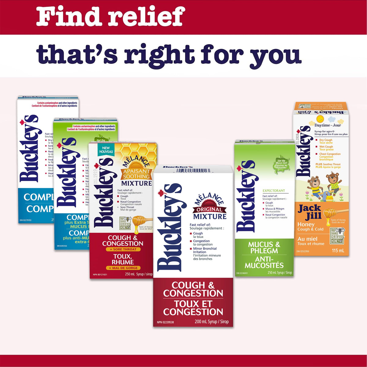 BUCKLEY'S Soothing Mixture Syrup for Cough, Congestion & Sore Throat