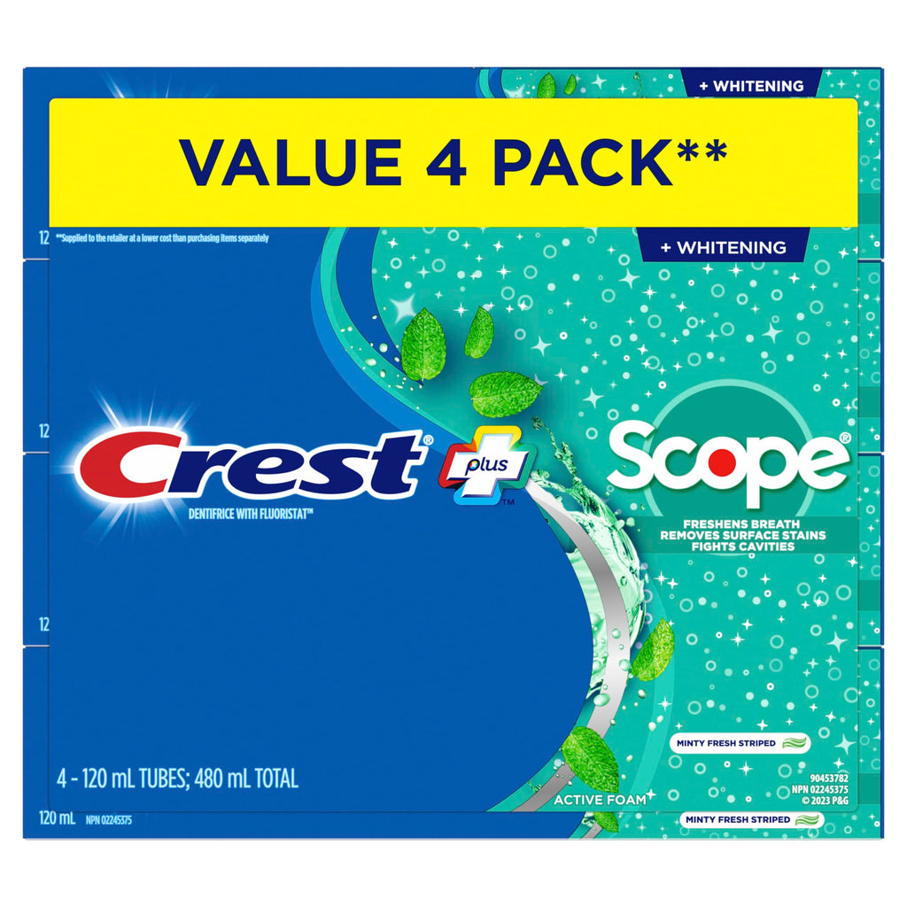 Crest Complete Whitening Plus Scope Minty Fresh Toothpaste