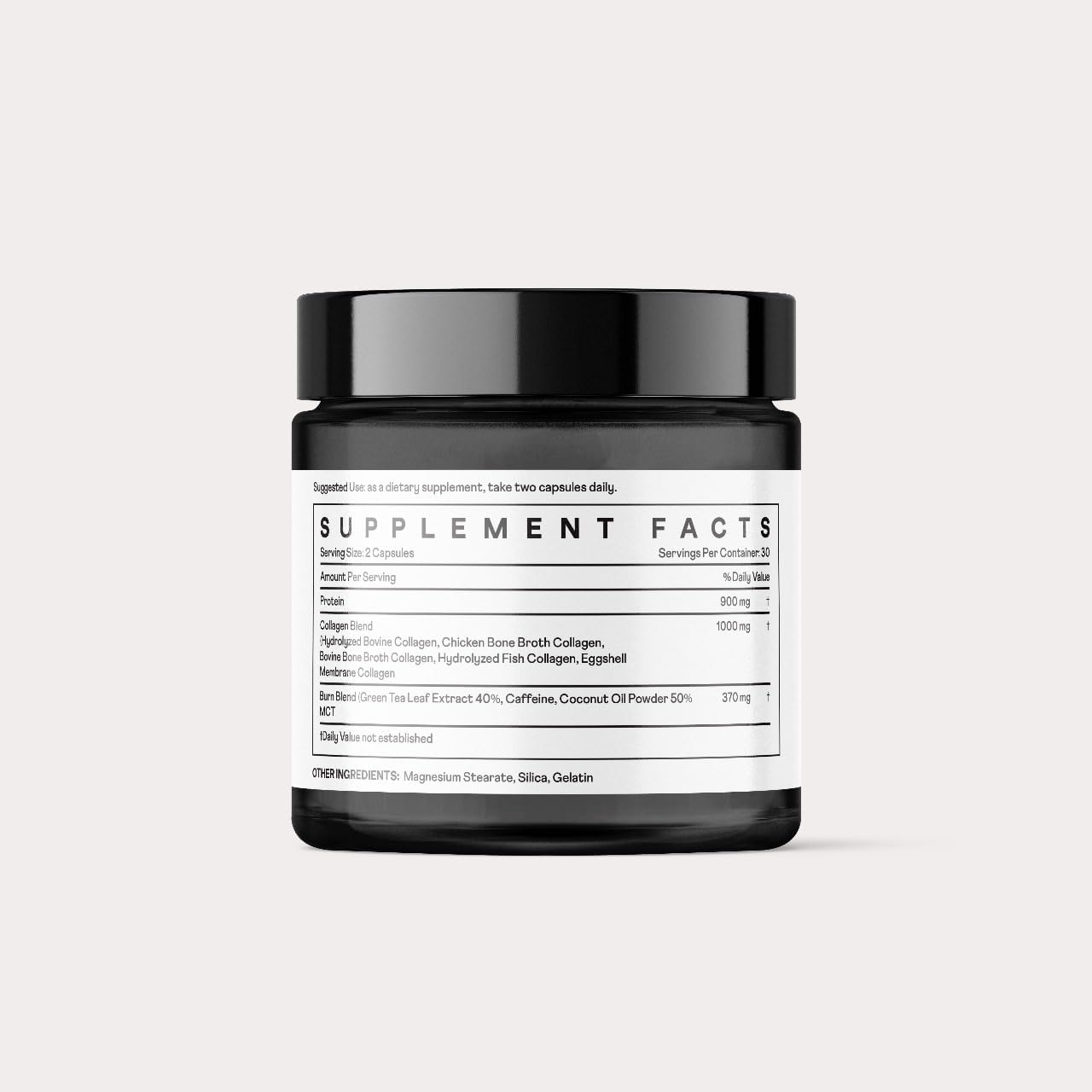 Nuray Collagenic Burn Elite with Green Tea - Collagen Peptides- 60 Capsules | Collagen Burn with 5 Types of Collagen for Healthy Hair, Skin, Nails, Joints, Metabolism Boost & Energy