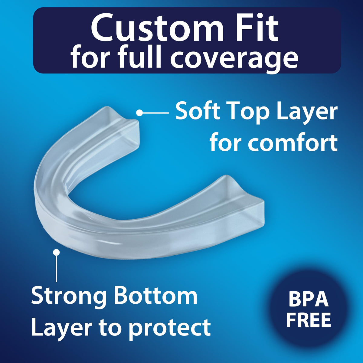 DenTek Dental Guard Kit, Professional-Fit Dental Guard & Fresh Guard Soak Crystals