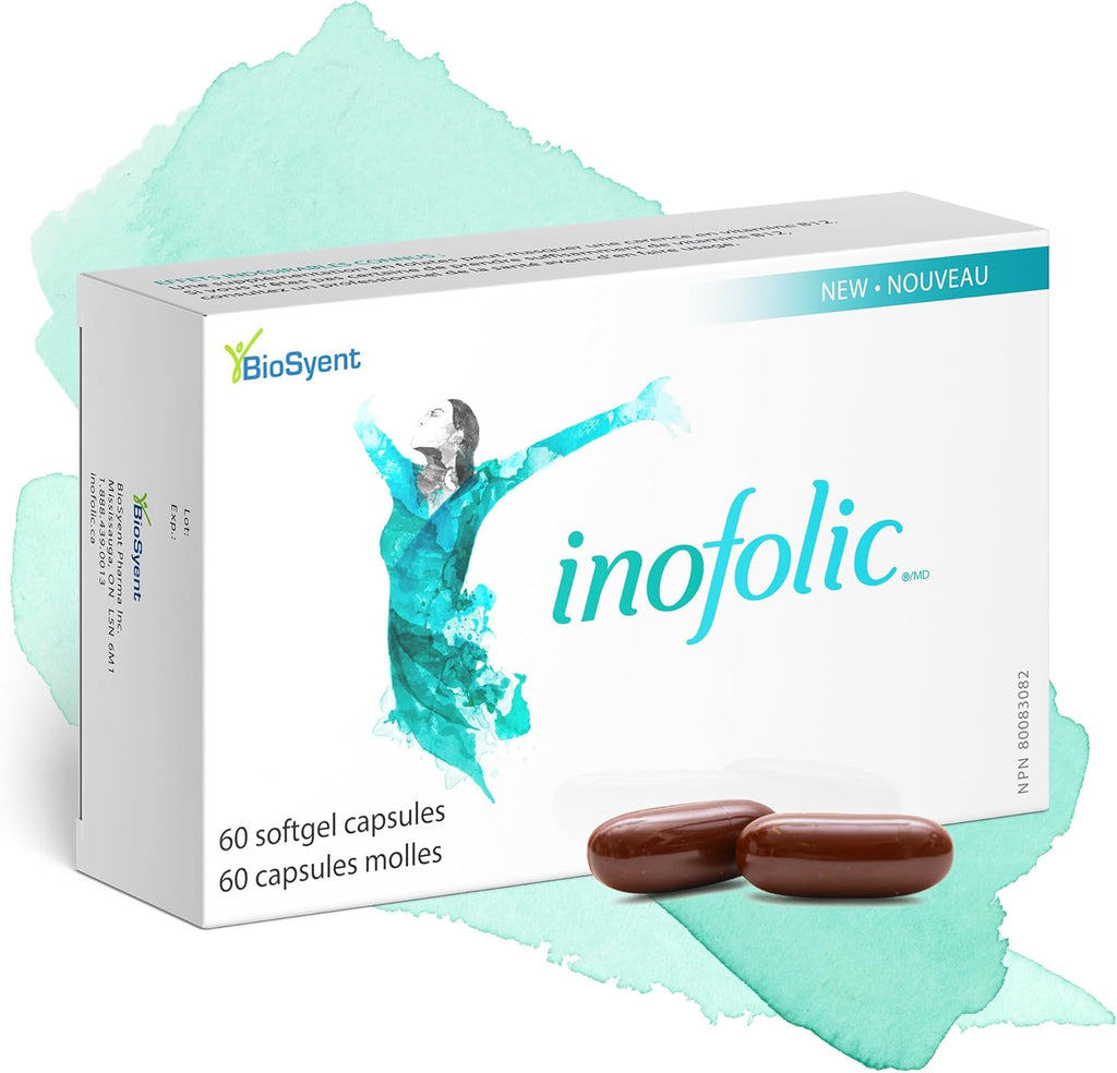 PCOS Supplement for Women - Myo-inositol and Folic Acid Supplement - 30 Day Supply of Convenient Soft Gel Capsules Supporting PCOS Symptoms and Pregnancy