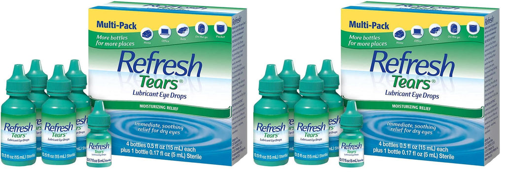 Refresh Tears Lubricant eye drops 4x15 ml, 1x5 ml