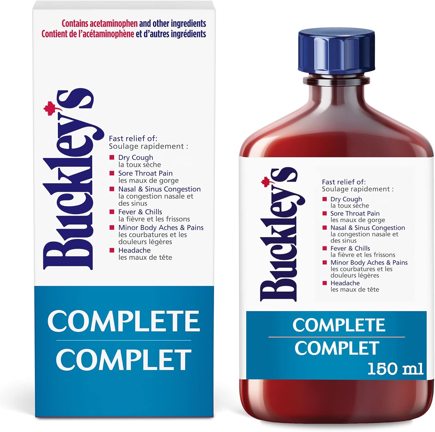 Buckley's Complete Cough Cold and Flu Syrup, 150ml