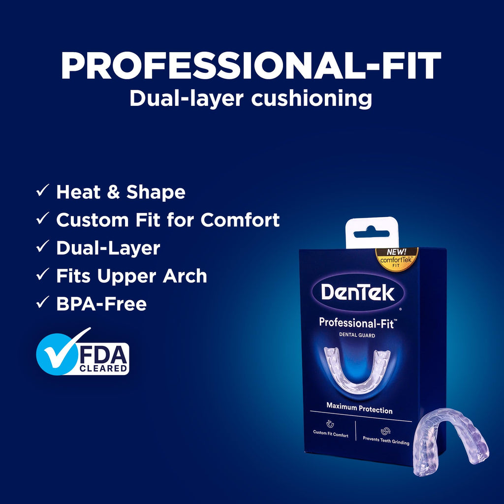 DenTek Dental Guard Kit, Professional-Fit Dental Guard & Fresh Guard Soak Crystals