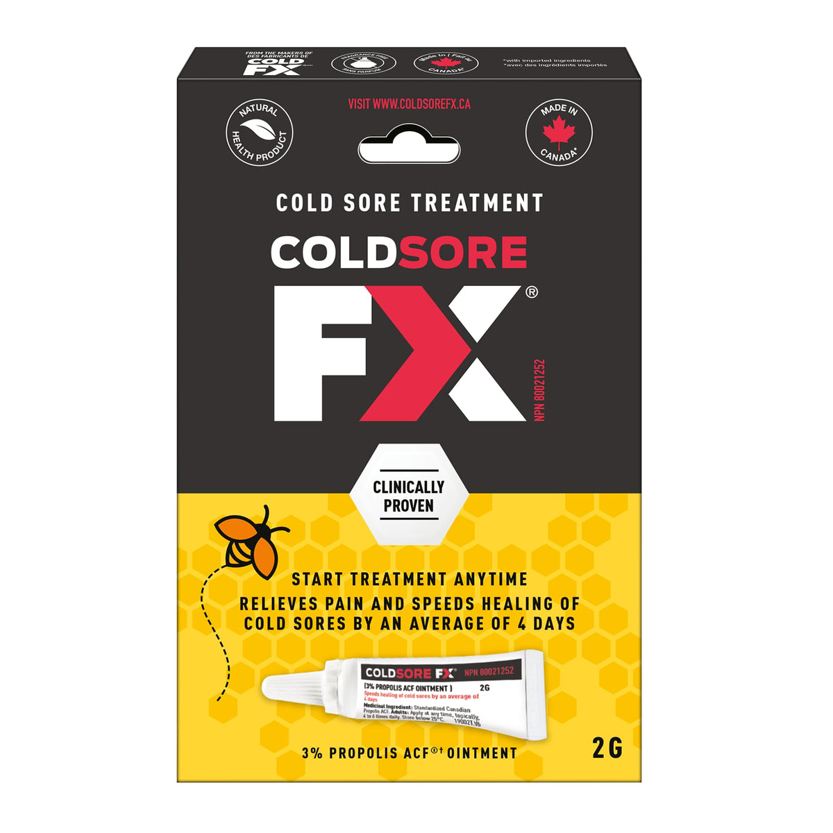 Coldsore-FX Cold Sore Treatment Ointment, 2 grams