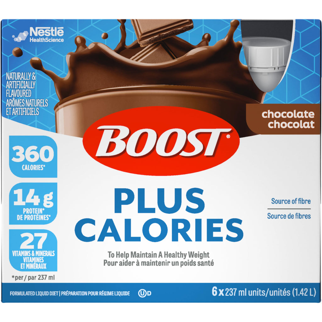 BOOST PLUS Complete Nutrition Drink, Chocolate, 24 x 237 ml