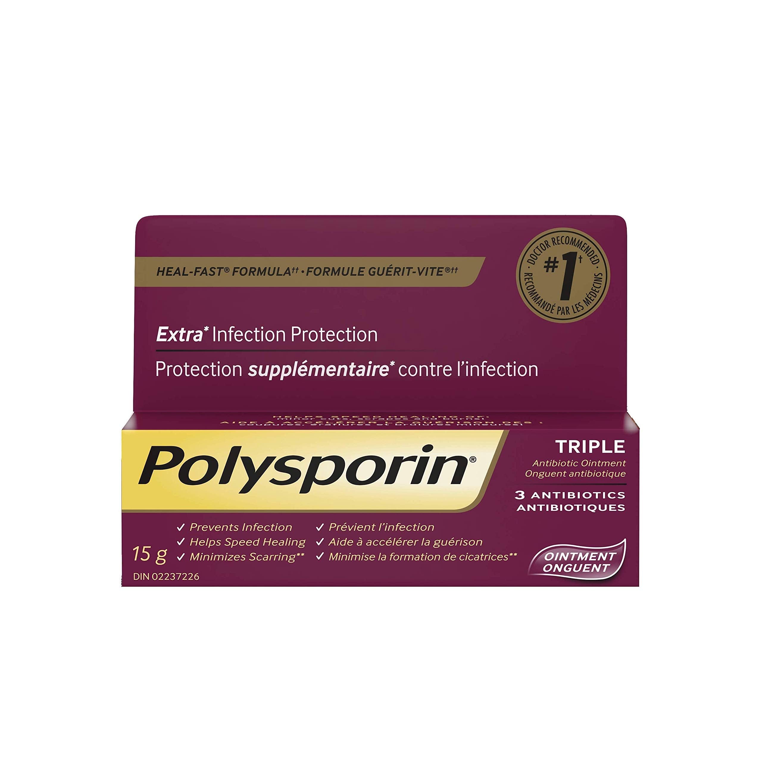 POLYSPORIN® COMPLETE Antibiotic Ointment Extra Infection Protection Pain Relief, 30 g