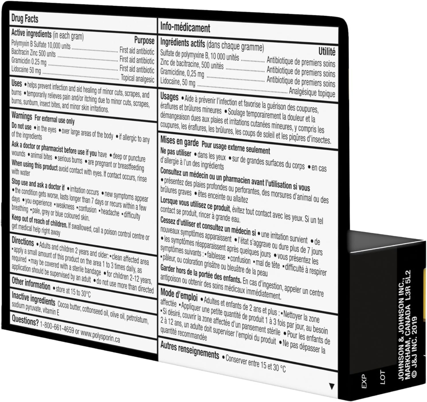 POLYSPORIN® COMPLETE Antibiotic Ointment Extra Infection Protection Pain Relief, 30 g