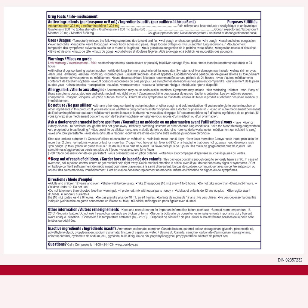 Buckley Complete Extra Strength Mucus Relief, 150ml (Packaging May Vary)