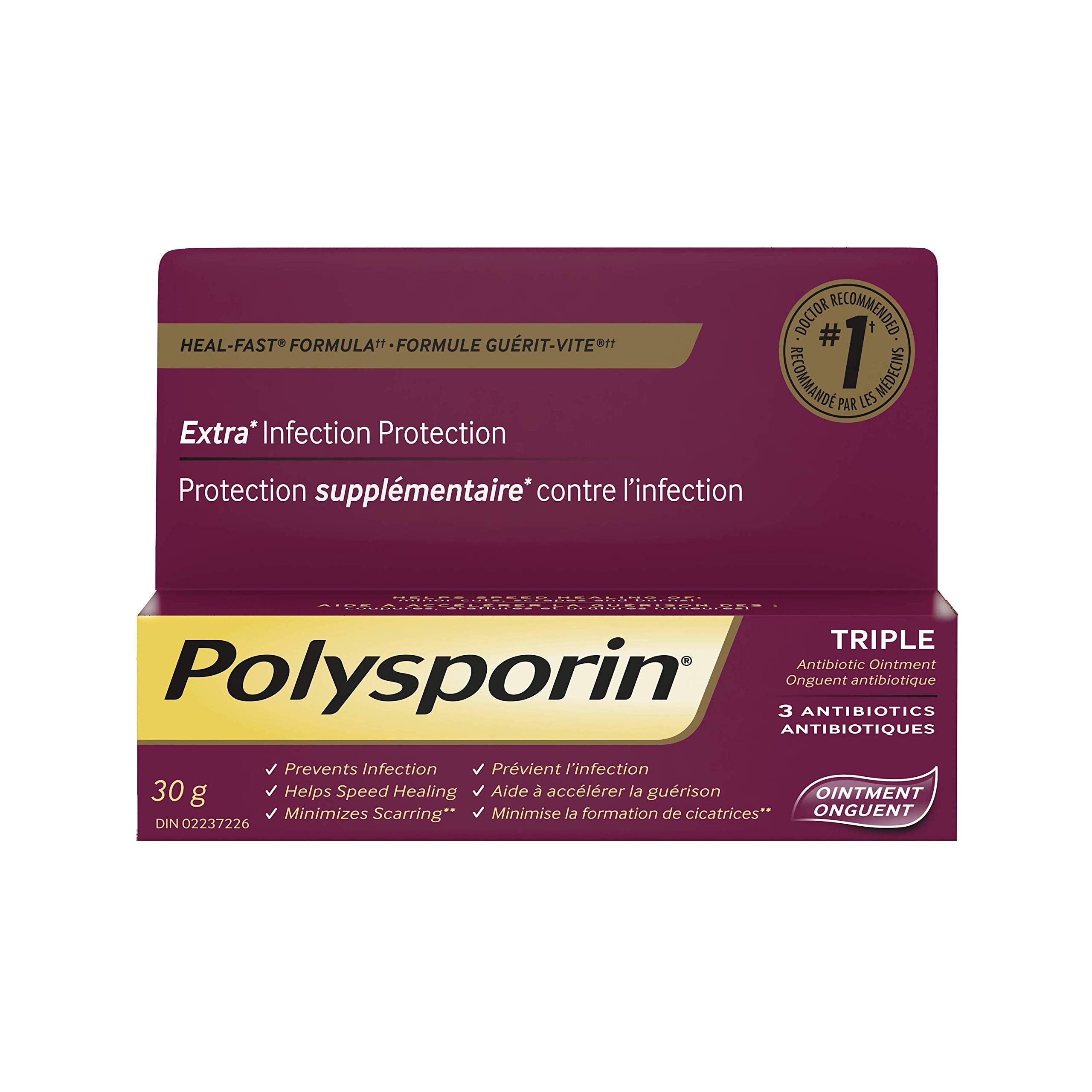POLYSPORIN® COMPLETE Antibiotic Ointment Extra Infection Protection Pain Relief, 30 g