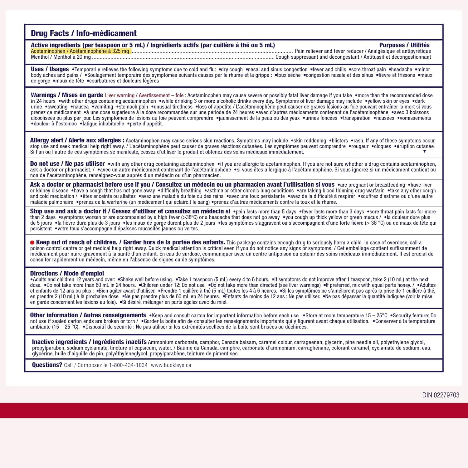 Buckley's Complete Cough Cold and Flu Syrup, 150ml