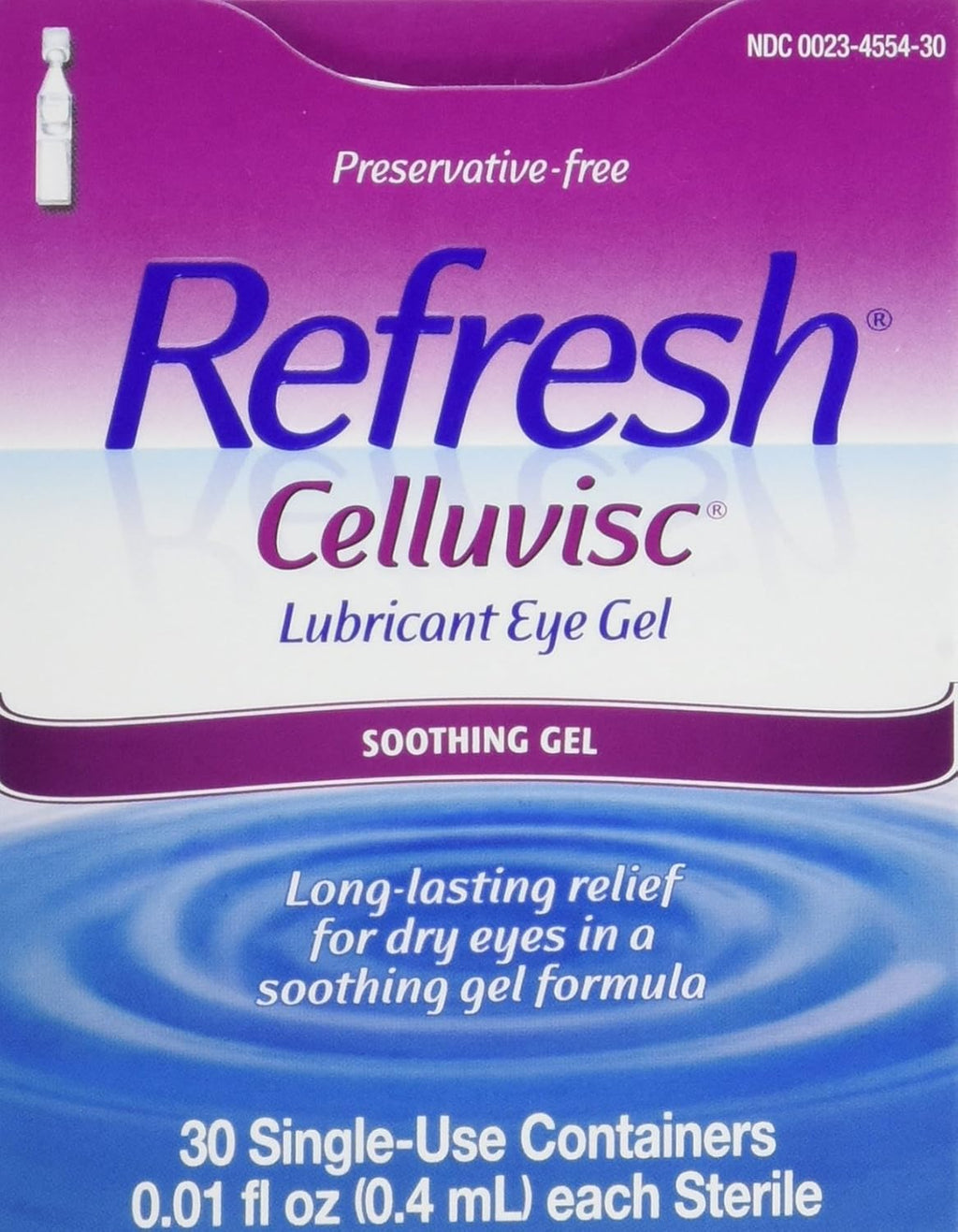 Refresh Celluvisc, Lubricant Eye Drops, Single Use Containers 30 ct (Pack of 3)