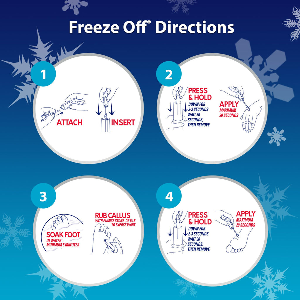 Compound W Freeze Off, Maximum Freeze Wart Remover System - 12 Count - For Common/Plantar Wart Removal