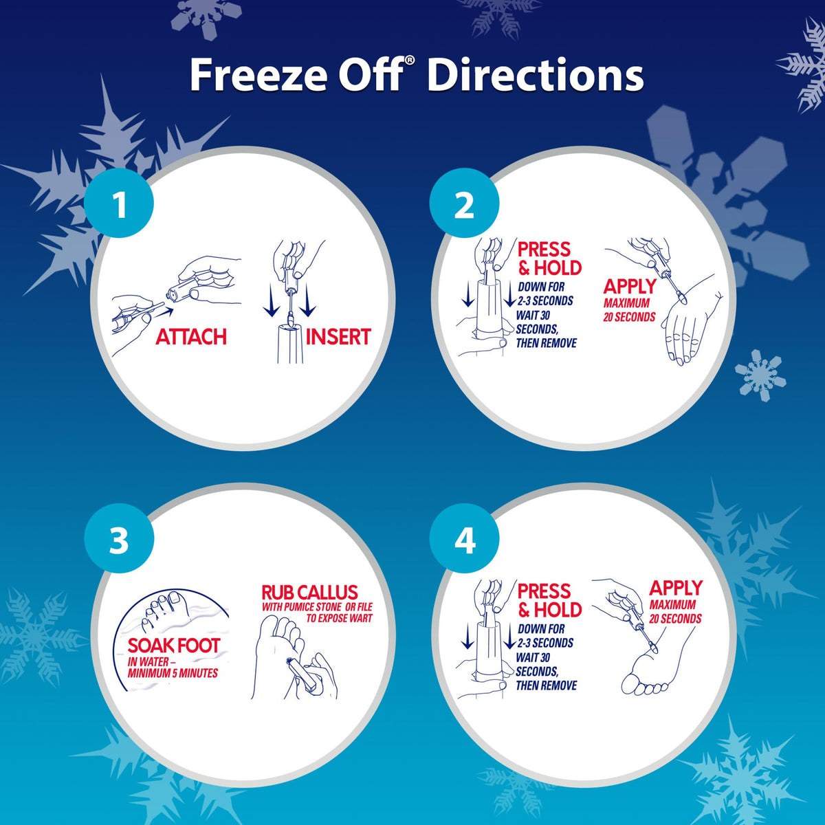 Compound W Freeze Off, Maximum Freeze Wart Remover System - 12 Count - For Common/Plantar Wart Removal