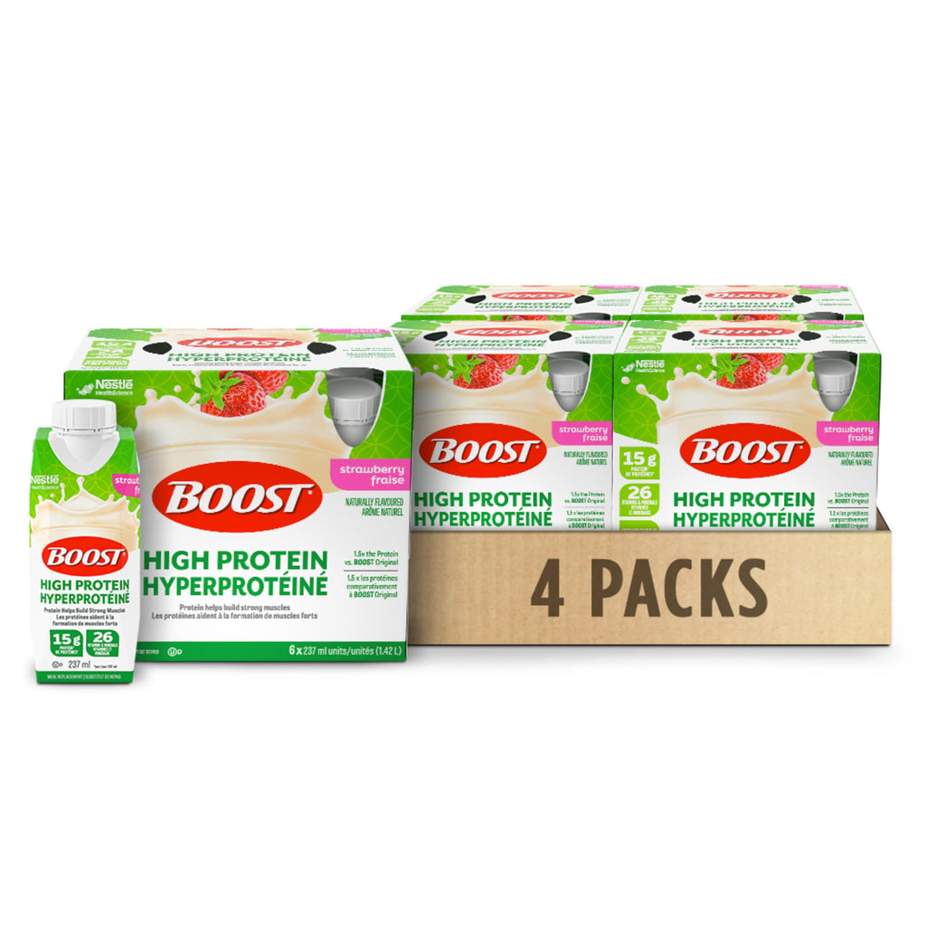 BOOST High Protein Meal Replacement Drink, Strawberry 24 x 237 ml