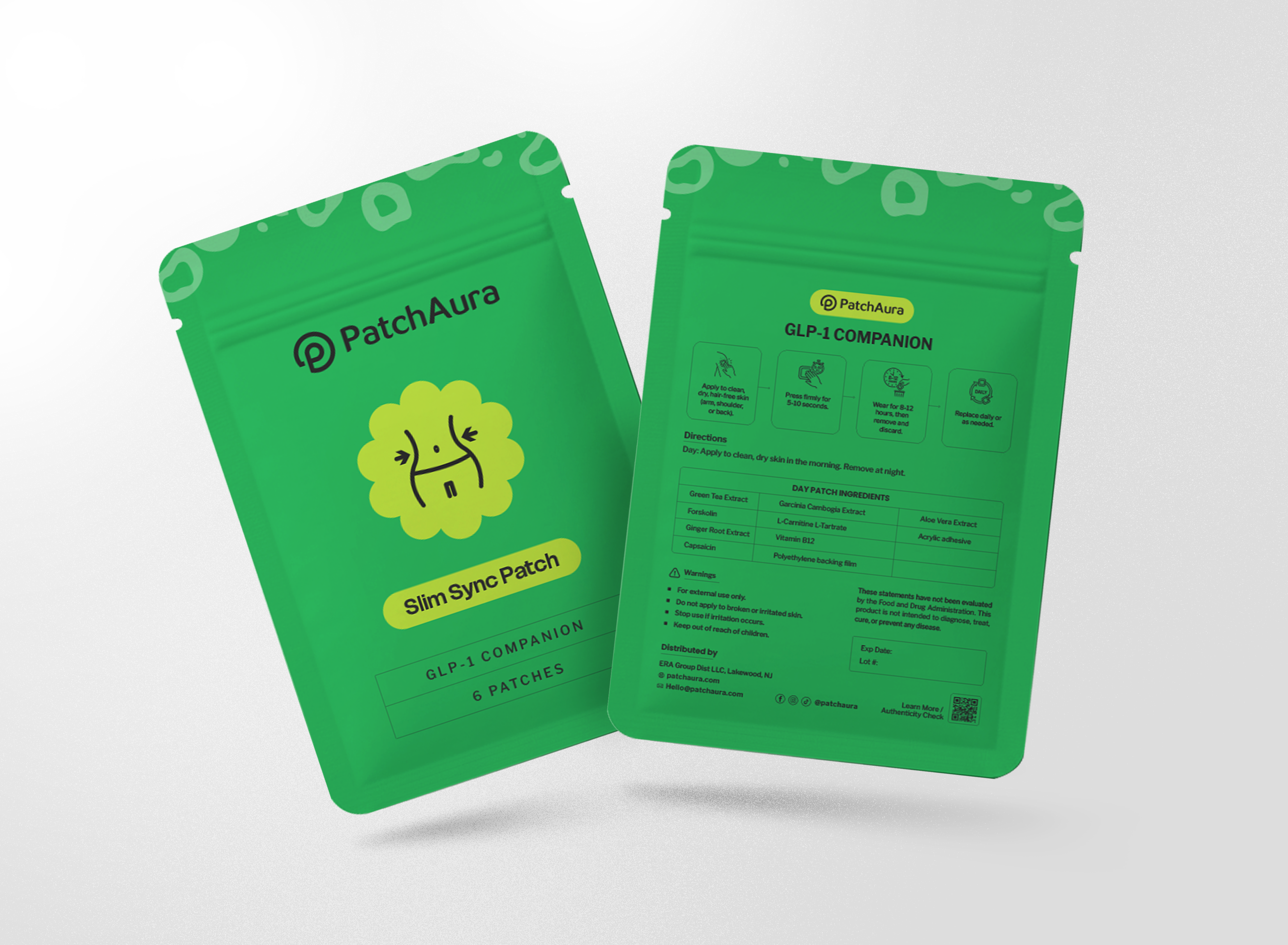PatchAura SlimSync Patch – GLP-1 Companion & Metabolic Support (30 Patches)