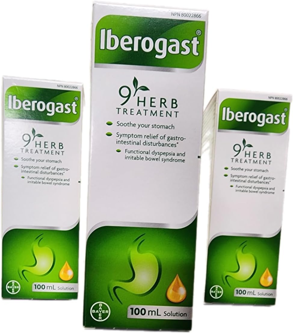 Iberogast 9 Herb Gut Health Treatment - Naturally Sourced Extracts, Gut Supplements For Women And Men, Digestive Supplements To Relieve Gastrointestinal Disturbances And IBS Symptoms,100ml