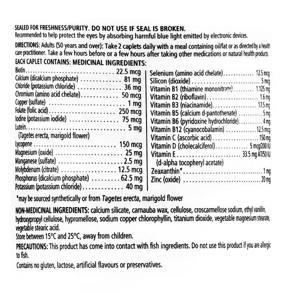 Vitalux Healthy Eyes Ocular Multivitamin, 200 Coated Caplets
