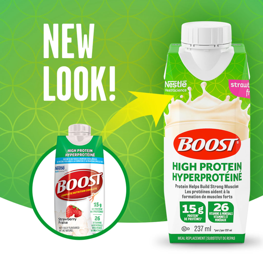 BOOST High Protein Meal Replacement Drink, Strawberry 24 x 237 ml