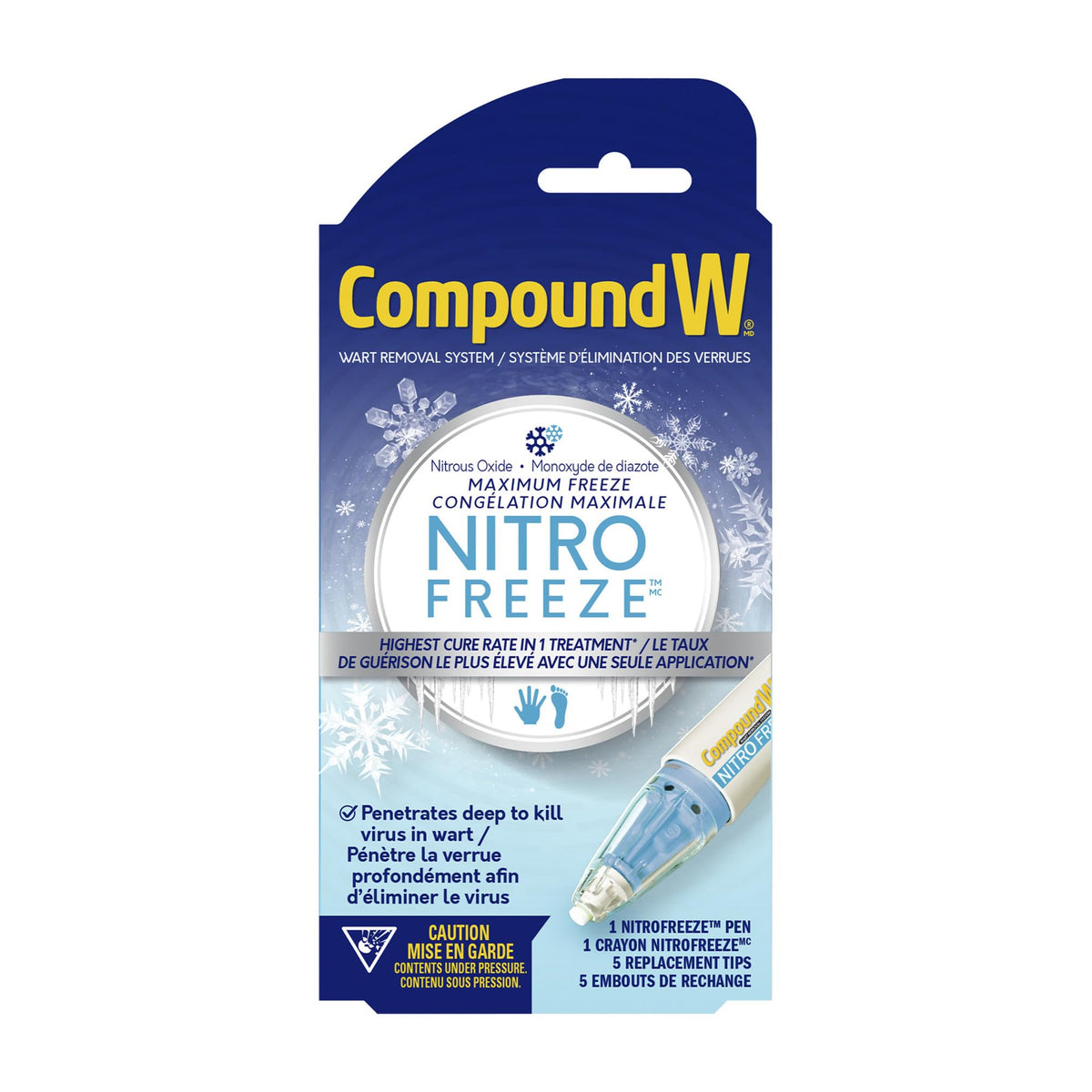 Compound W Nitrofreeze Wart Remover System - 1 Count - For Treatment & Common/Plantar Wart Removal