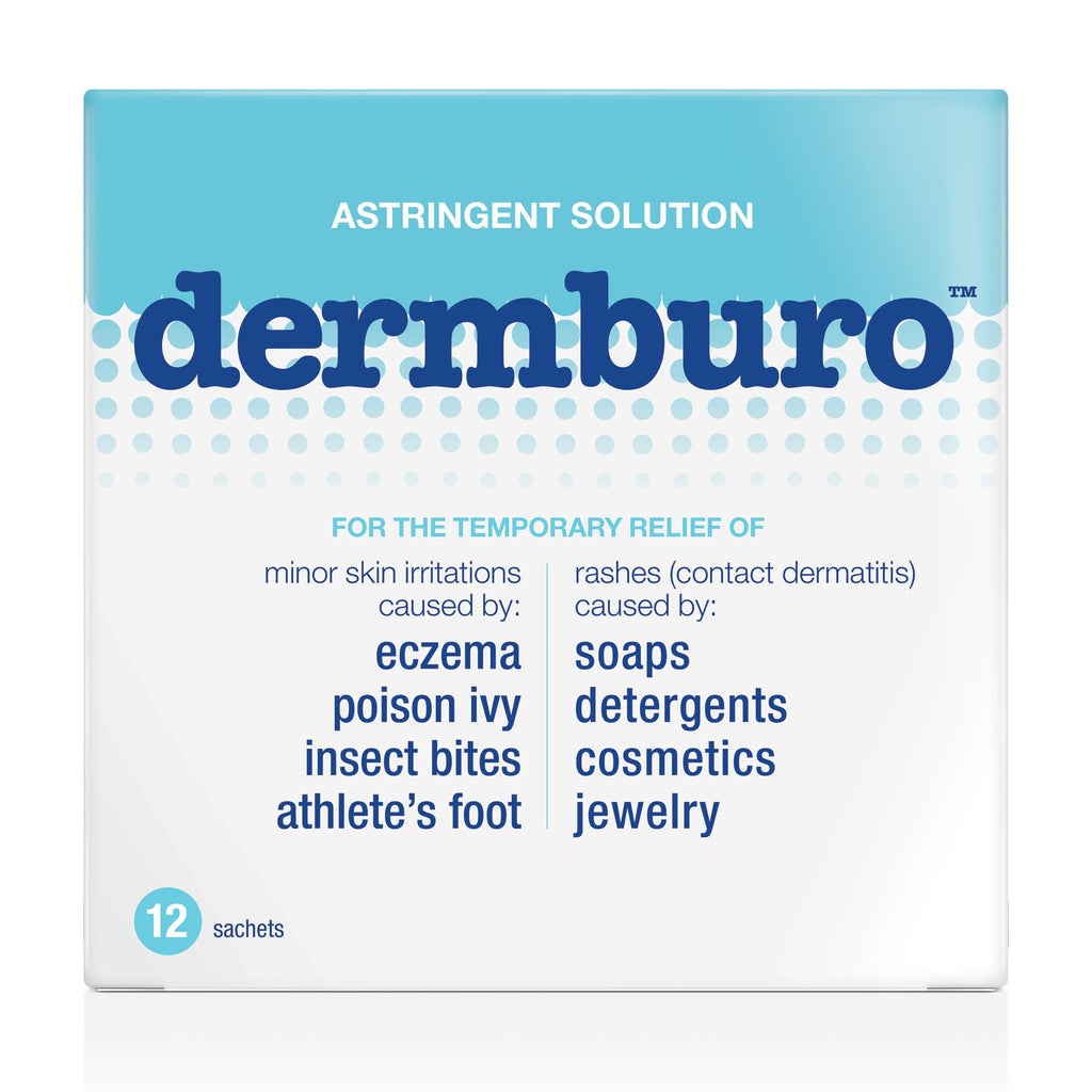 Dermburo - Topical solution USP for the temporary relief of minor skin irritations or rashes (contact dermatitis).