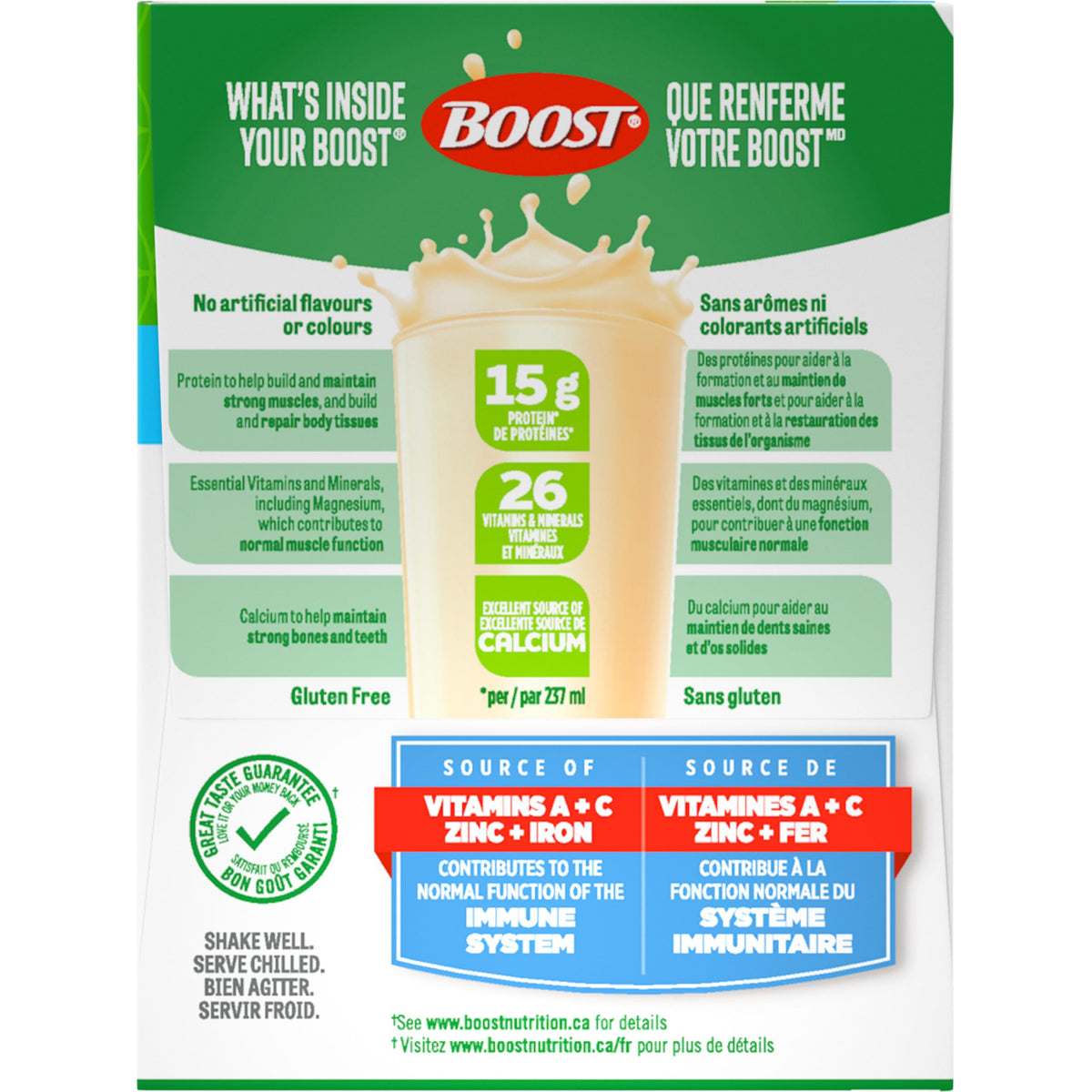 BOOST High Protein Meal Replacement Drink, Vanilla, 24 x 237 ml