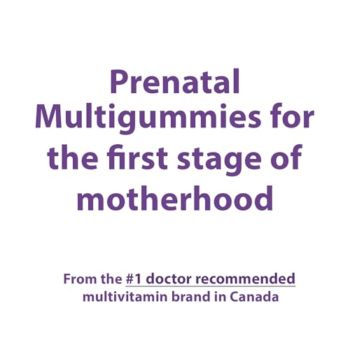 Centrum Prenatal Multigummies with DHA and Folic Acid, Postpartum Multivitamin and Mineral Supplement, 60 count, 30 day supply.